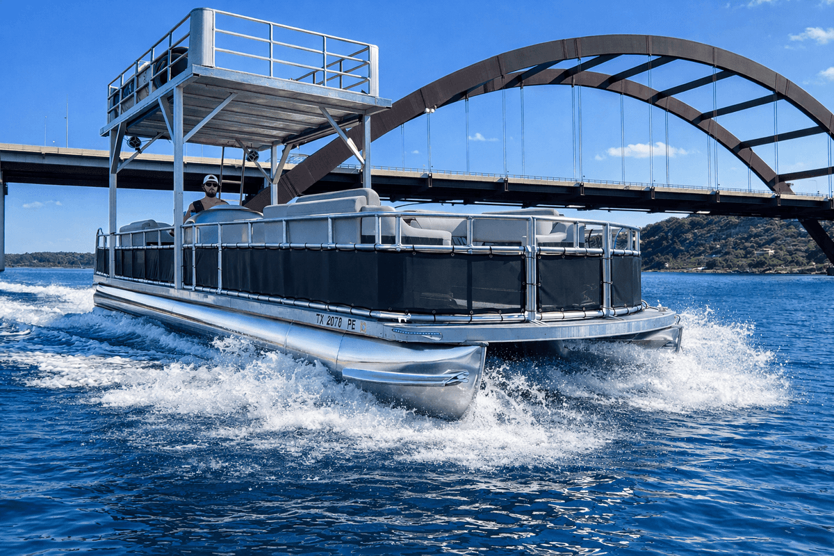 Lake Travis double decker party boat Austin Texas